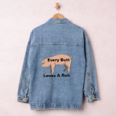 Jeder Hintern Lieben eine Rub Denim Jacket Jeansjacke (Hangar)