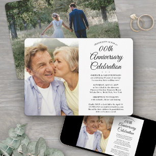 JEDER Hochzeitstag 2 Foto Elegante Party Einladung