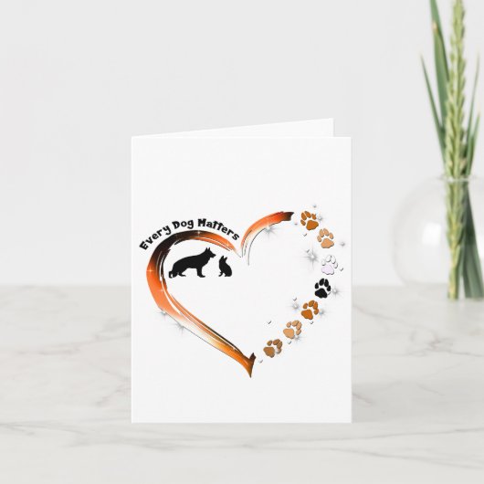 Jeder Hund, der deutsche Hirte ist, ist für die Pf Dankeskarte (Vorderseite)