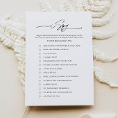 JEDER I Spy Wedding Game Card Einladung