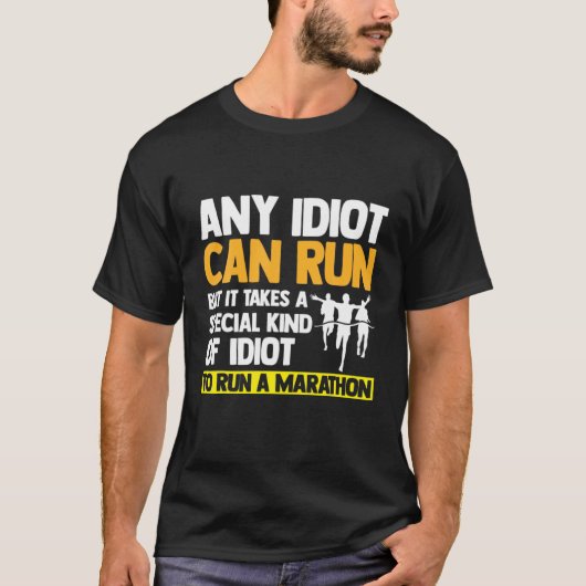 Jeder Idiot kann einen lustigen Ultramarathon-Ultr T-Shirt (Vorderseite)