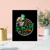 Jeder im Pub erhält Tipsy St Patricks Day Acrylschild (Hochzeit)