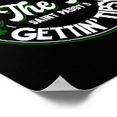 Jeder im Pub wird an St. Patrick's Day betrunken Poster (Ecke)