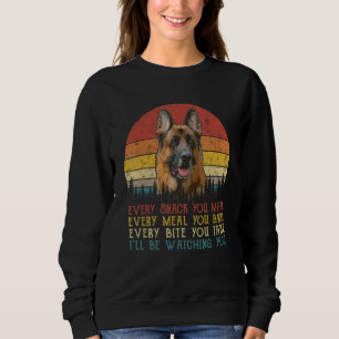 Jeder Imbiss, den man als deutschen Schäferhund ma Sweatshirt