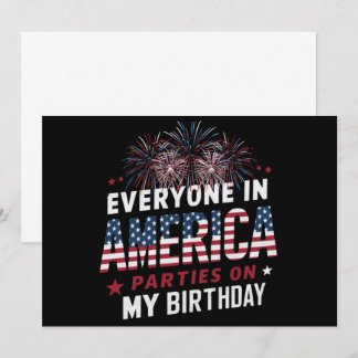 Jeder in Amerika Partys auf meinem Geburtstag Einladung