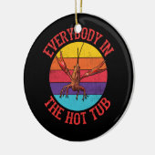 Jeder in der Hot Tub Crawfish Crawfish essen Keramik Ornament (Links)
