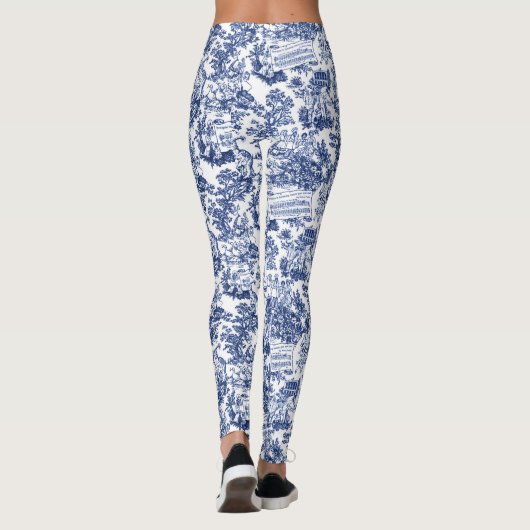 Jeder in Harmony Toile de Jouy (Indigofarbe) Leggings (Rückseite)
