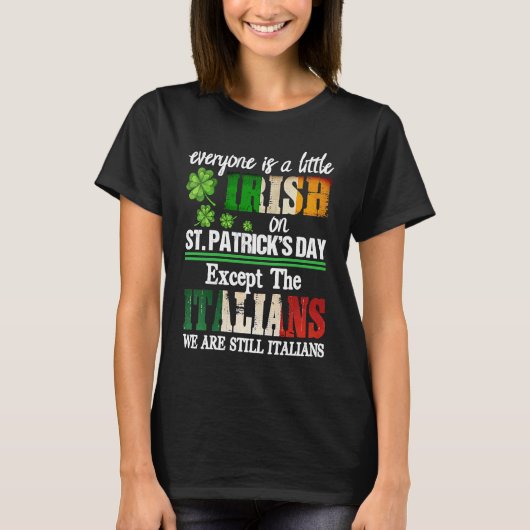 Jeder ist am St. Patricks Day ein bisschen irisch, T-Shirt (Vorderseite)