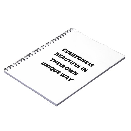 Jeder ist auf seine einzigartige Weise schön Notizblock (Linke Seite)