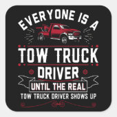 Jeder ist bis zum wahren quadratischer aufkleber (Vorderseite)