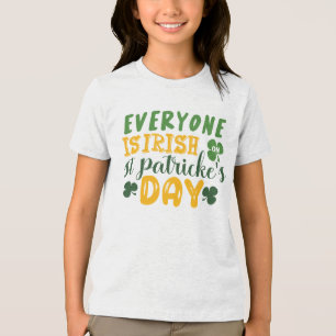 Jeder ist der irische Patrick's Day Tri-Blend Shirt