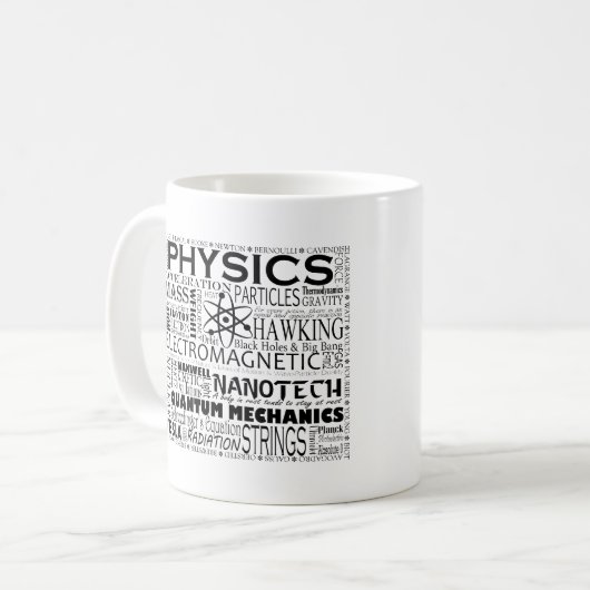 Jeder ist durch Quantenphysik Zitat verwirrt Kaffeetasse (Vorderseite Links)