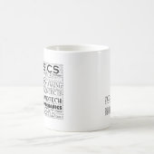 Jeder ist durch Quantenphysik Zitat verwirrt Kaffeetasse (Mittel)