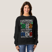 Jeder ist ein bisschen irisch am St. Patrick Day a Sweatshirt (Vorne ganz)