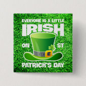 Jeder ist ein bisschen irisch am St. Patrick's Day Button (Vorderseite)
