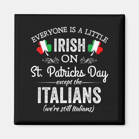 Jeder ist ein bisschen irisch am St. Patrick's Day Magnet (Vorne)