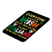 Jeder ist ein bisschen irisch am St. Patrick's Day Magnet (Linke Seite)