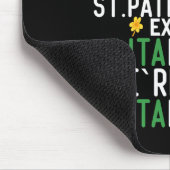 Jeder ist ein bisschen irisch am St. Patrick's Day Mousepad (Ecke)