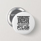 Jeder ist ein bisschen irisch an St. Patrick's Day Button (Vorne & Hinten)