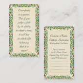 Jeder ist ein Genie. Aber wenn Sie einen Fisch Visitenkarte (Vorne/Hinten)