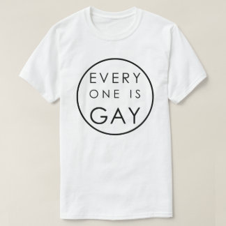 JEDER IST EIN WENIG HOMOSEXUELLES, KUNDENGERECHT T-Shirt