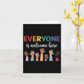 Jeder ist hier Idaho Lehrer 52 willkommen Karte (Gelbe Blume)