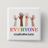 Jeder ist hier Idaho Lehrer willkommen Button (Vorderseite)