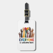 Jeder ist hier Idaho Lehrer willkommen Gepäckanhänger (Vorderseite vertikal)