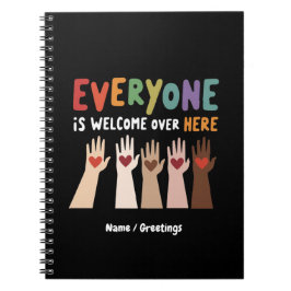 Jeder ist hier Idaho Lehrer willkommen Notizblock