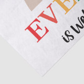 Jeder ist hier Idaho Lehrer willkommen Seidenpapier (Detail)