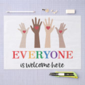 Jeder ist hier Idaho Lehrer willkommen Seidenpapier (Handwerk)