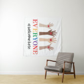 Jeder ist hier Idaho Lehrer willkommen Wandteppich (Beispiel (Horizontal))