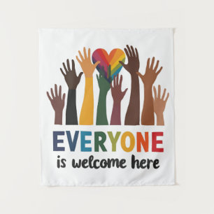 Jeder ist hier Idaho Lehrer willkommen Wandteppich