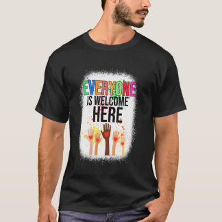 Jeder Ist Hier Willkommen Idaho Lehrer 1 T-Shirt