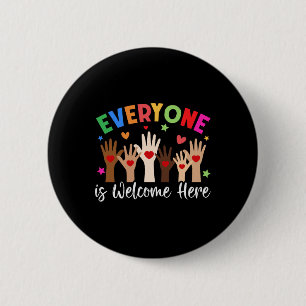 Jeder ist hier willkommen Idaho-Lehrer Button