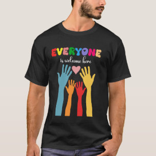 Jeder ist hier willkommen Idaho Lehrer Lustig Vint T-Shirt