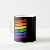 Jeder ist hier willkommen kaffeetasse (Vorderseite Links)