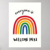 Jeder ist hier willkommen poster (Vorne)