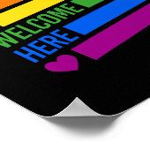 Jeder ist hier willkommen poster (Ecke)