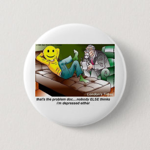 Jeder ist in der Therapie lustige T-Shirts Tasse K Button