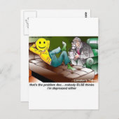 Jeder ist in der Therapie lustige T-Shirts Tasse K Postkarte (Vorne/Hinten)