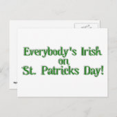 Jeder ist irisch... Textbild Postkarte (Vorne/Hinten)