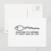 Jeder ist mindestens einmal Gewinner! Postkarte (Vorne/Hinten)