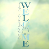 Jeder ist Willkommen Business Shop Deco Fensteraufkleber (Blatt 3)