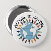 Jeder ist willkommen button (Vorne & Hinten)