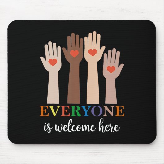 Jeder ist willkommen hier Idaho Lehrer 73 Mousepad (Vorne)