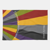 Jeder ist willkommen hier Sunrise Kitchen Teetuch Geschirrtuch (Horizontal)