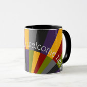 Jeder ist willkommen hier Sunrise Sunset Tasse (VorderseiteRechts)