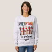 Jeder ist willkommen hier - USA Diversity & Unity Sweatshirt (Vorne ganz)