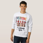 Jeder ist willkommen hier - USA Diversity & Unity Sweatshirt (Vorne ganz)